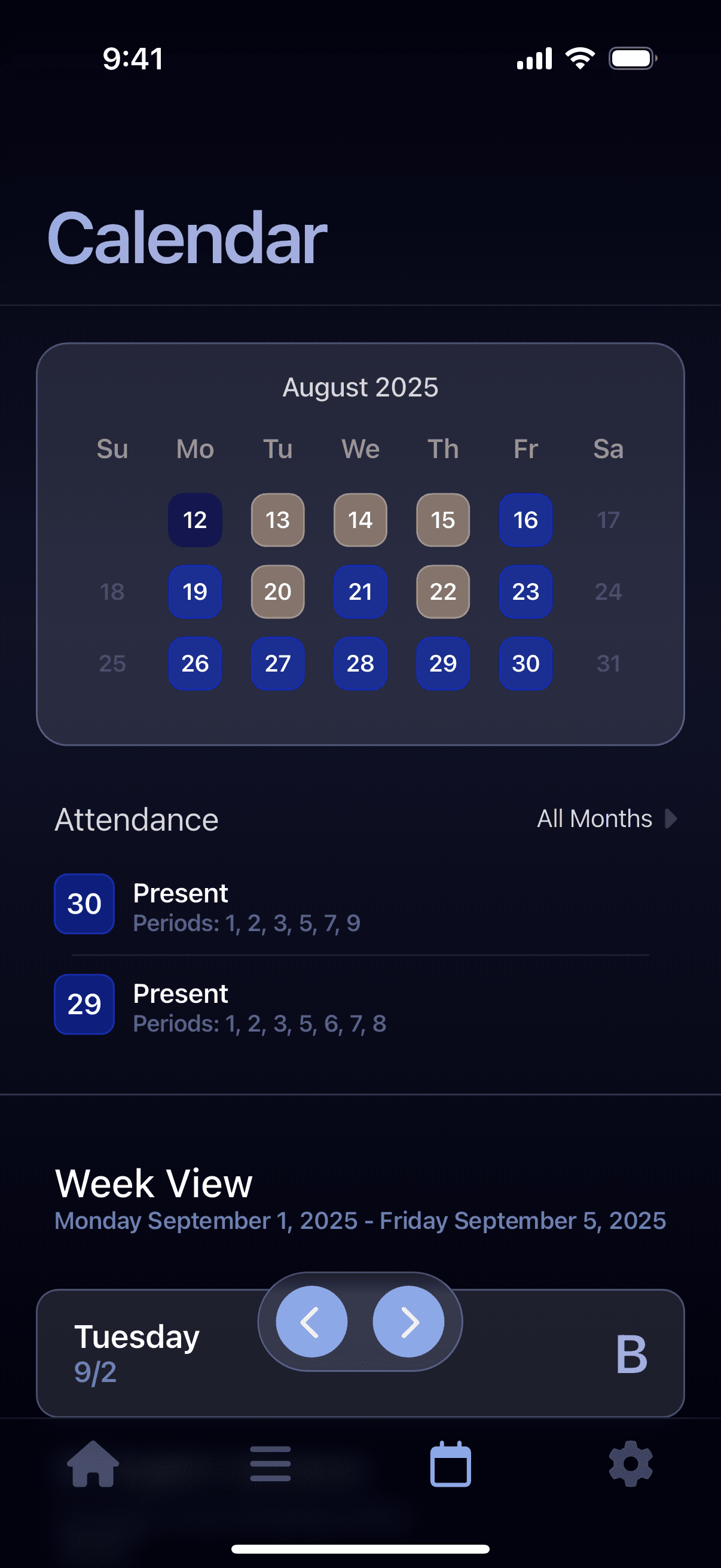 Grayd app screenshot IMG_8175.PNG - Academic companion app interface