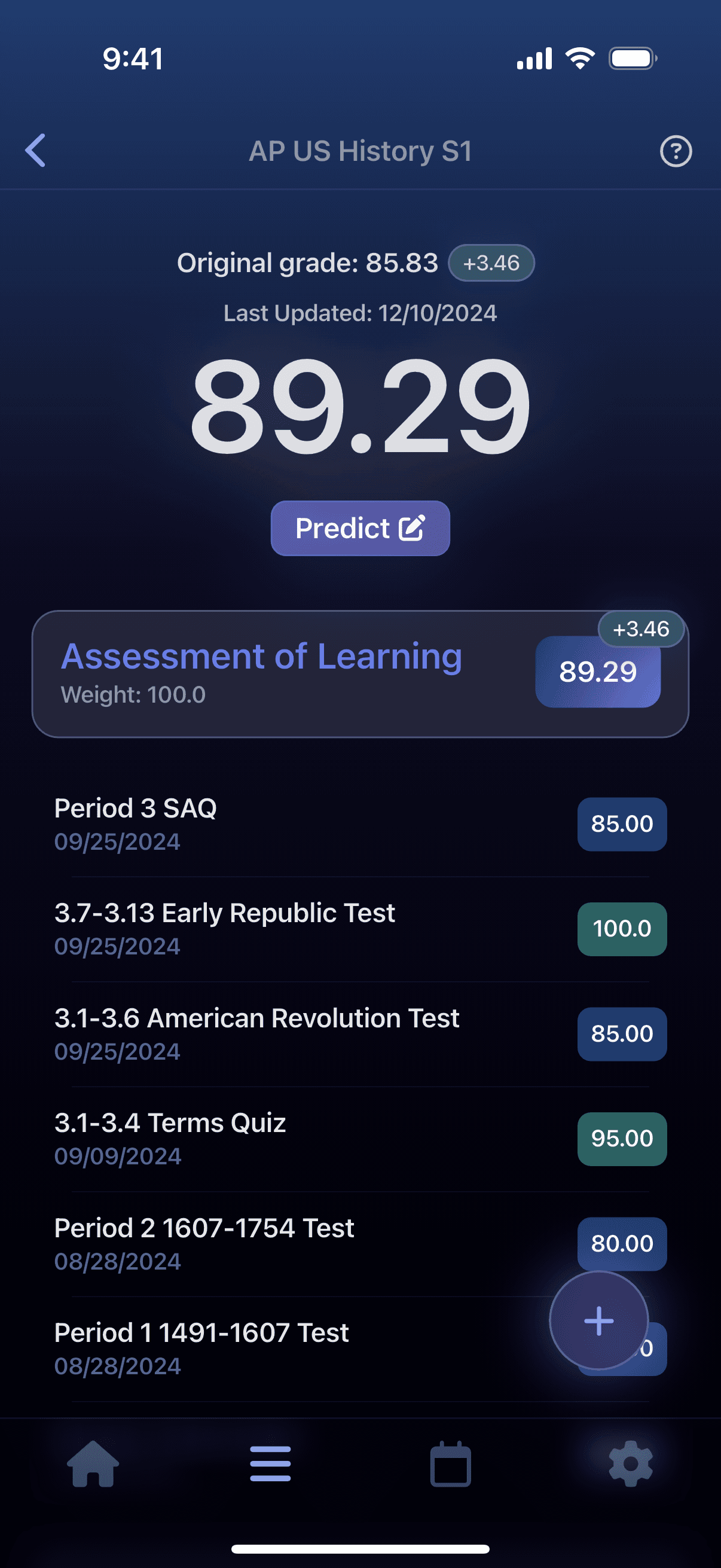 Grayd app screenshot IMG_8181.PNG - Academic companion app interface