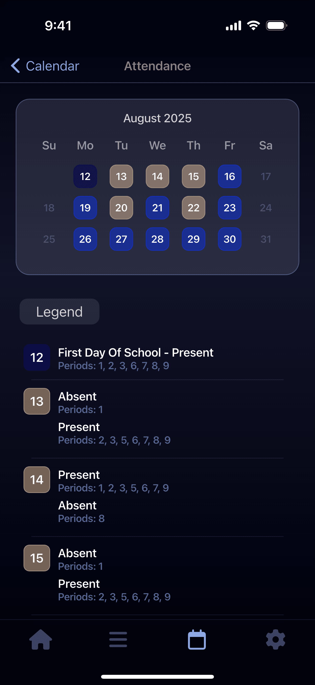 Grayd app screenshot IMG_8186.PNG - Academic companion app interface