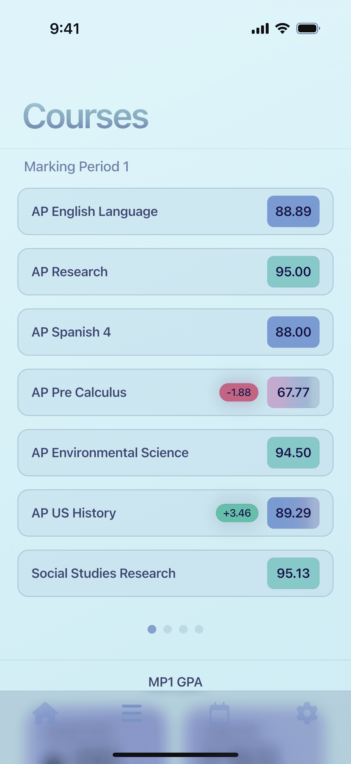 Grayd app screenshot IMG_8188.PNG - Academic companion app interface