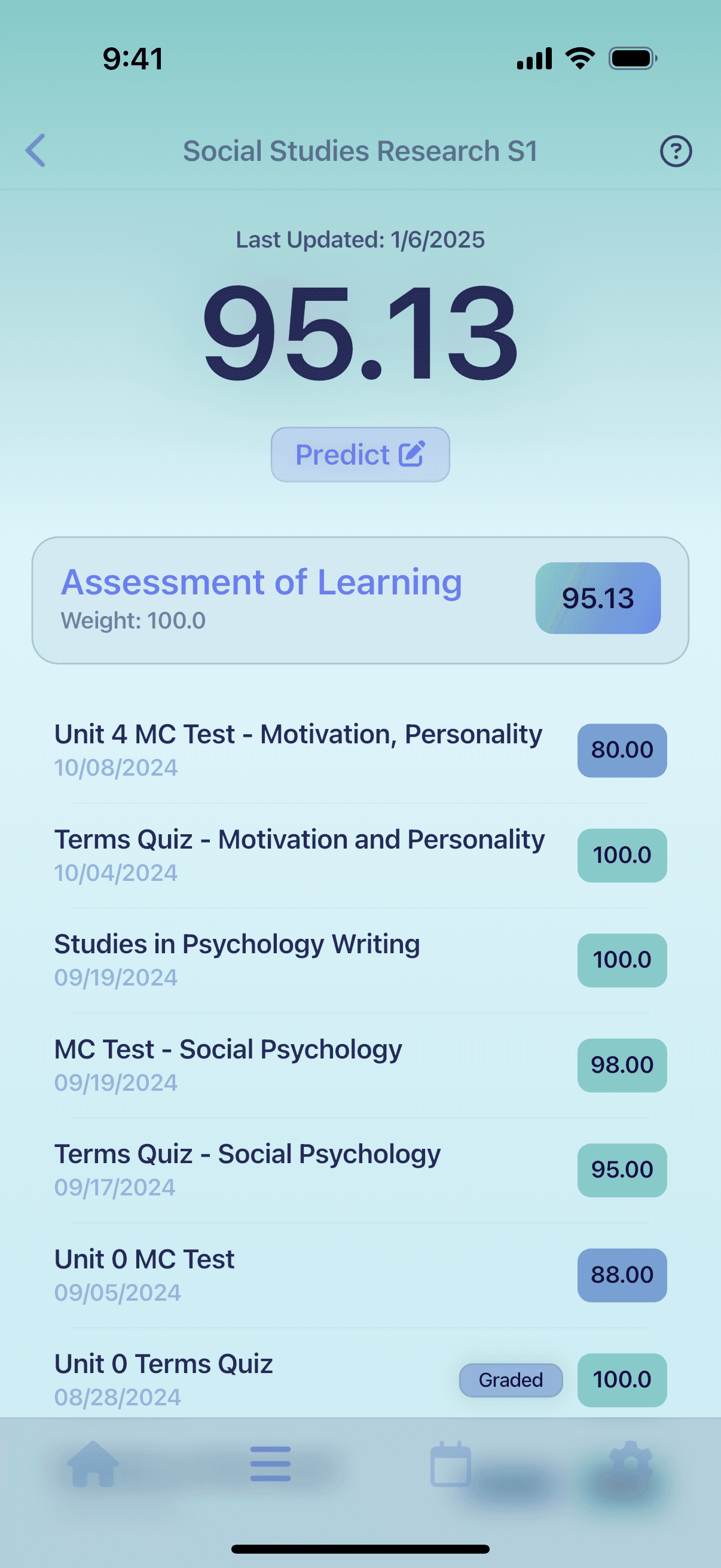 Grayd app screenshot IMG_8189.PNG - Academic companion app interface