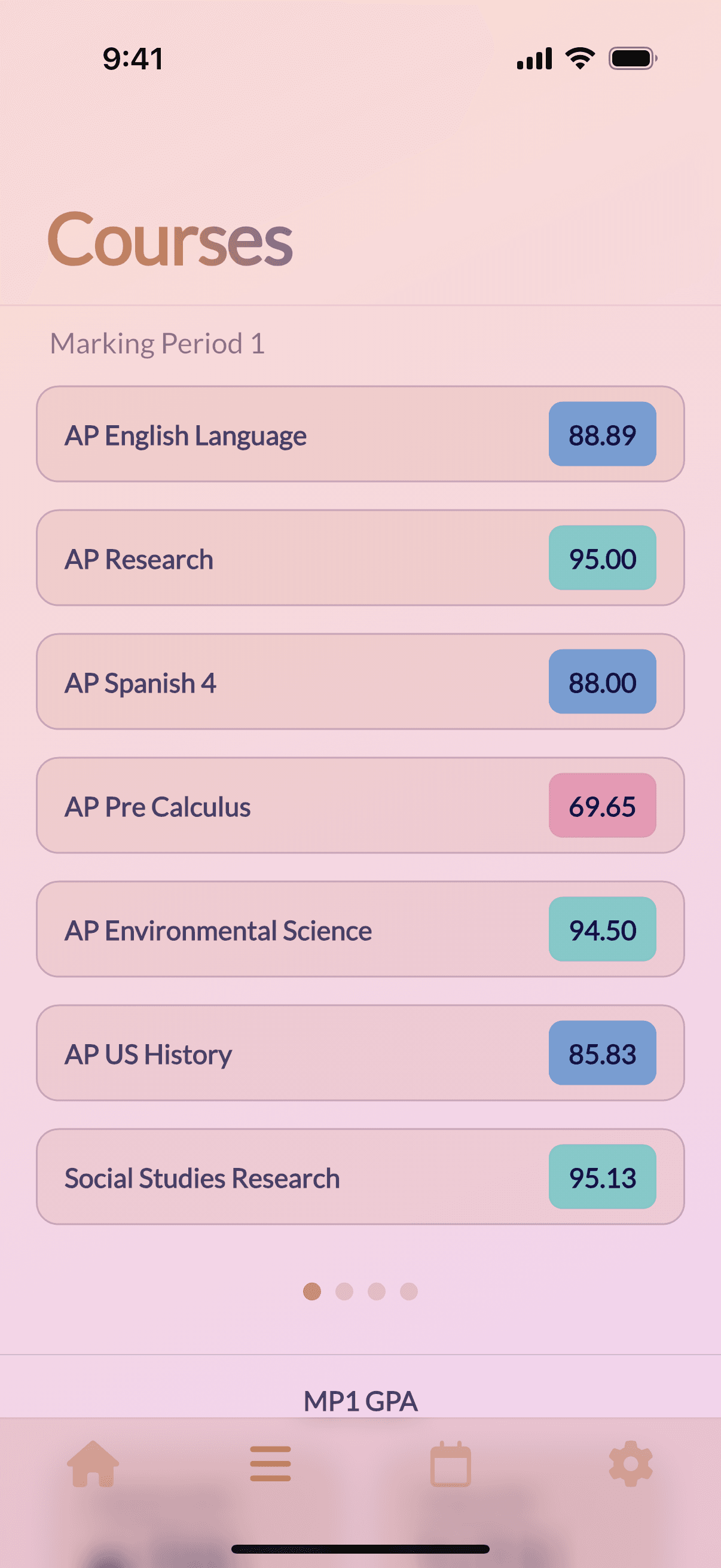 Grayd app screenshot IMG_8202.PNG - Academic companion app interface