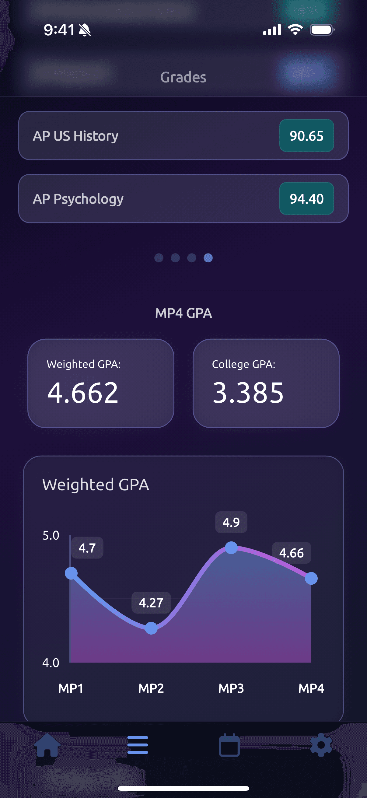 Grayd app screenshot IMG_8241.PNG - Academic companion app interface