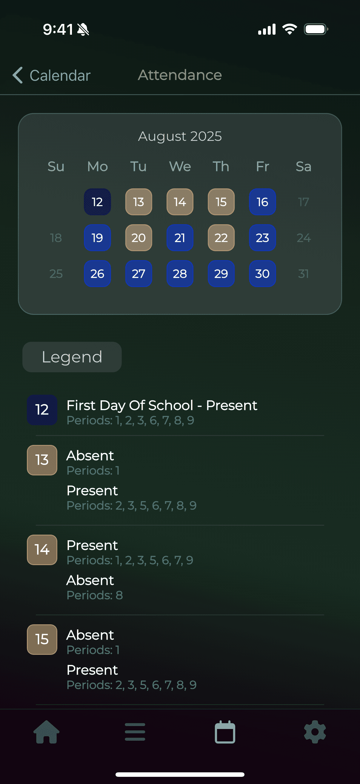 Grayd app screenshot IMG_8245.PNG - Academic companion app interface