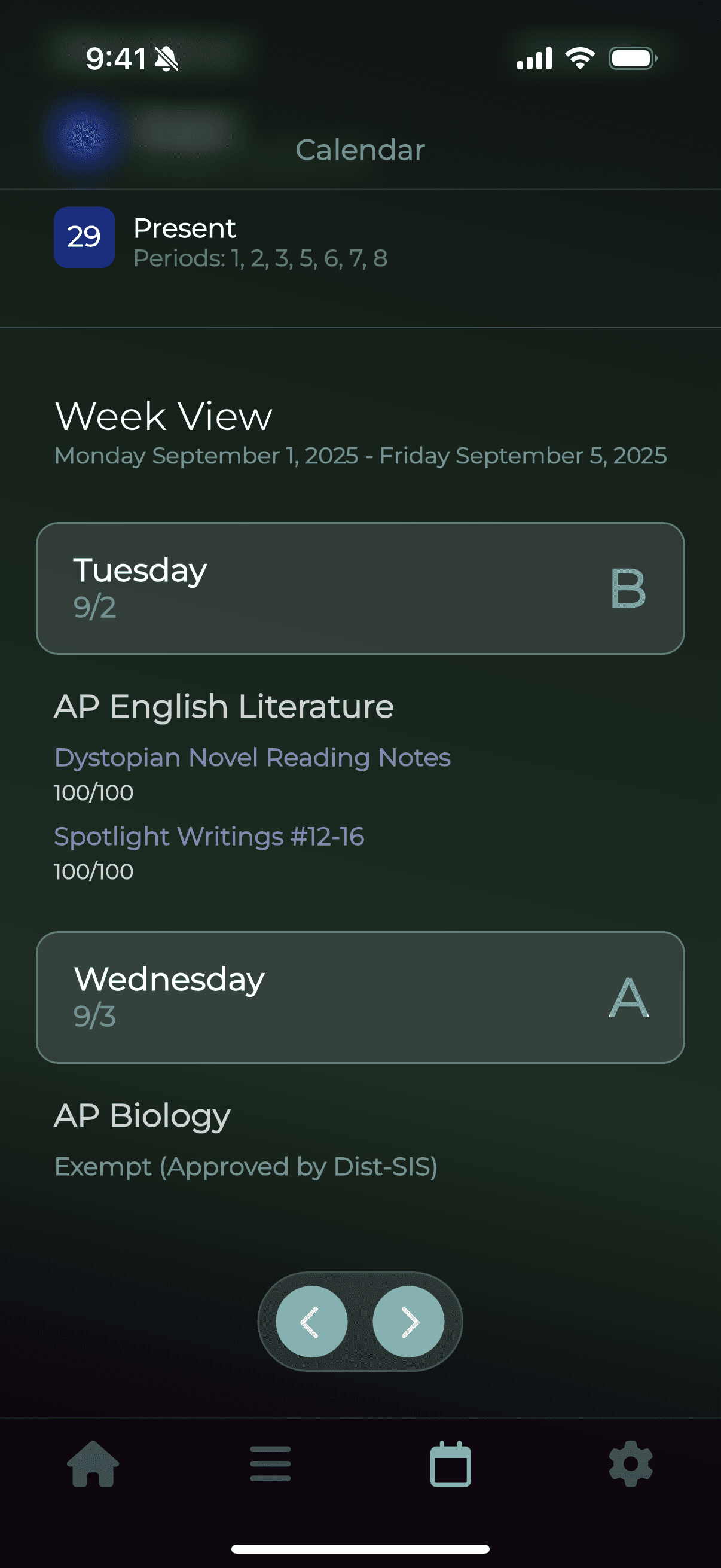 Grayd app screenshot IMG_8246.PNG - Academic companion app interface