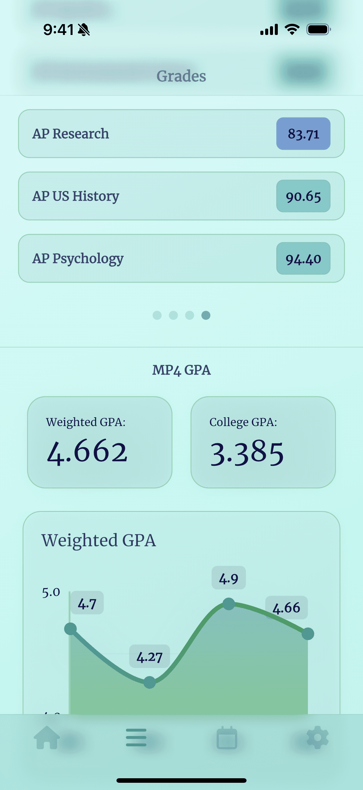 Grayd app screenshot IMG_8260.PNG - Academic companion app interface