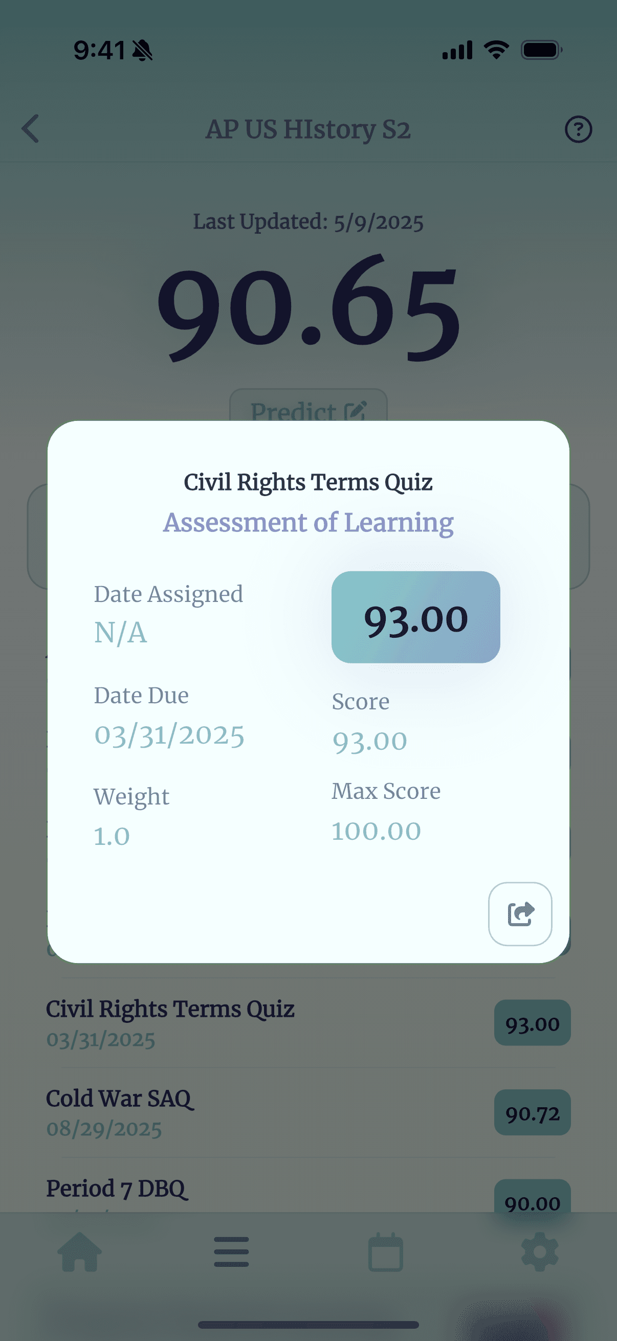 Grayd app screenshot IMG_8261.PNG - Academic companion app interface