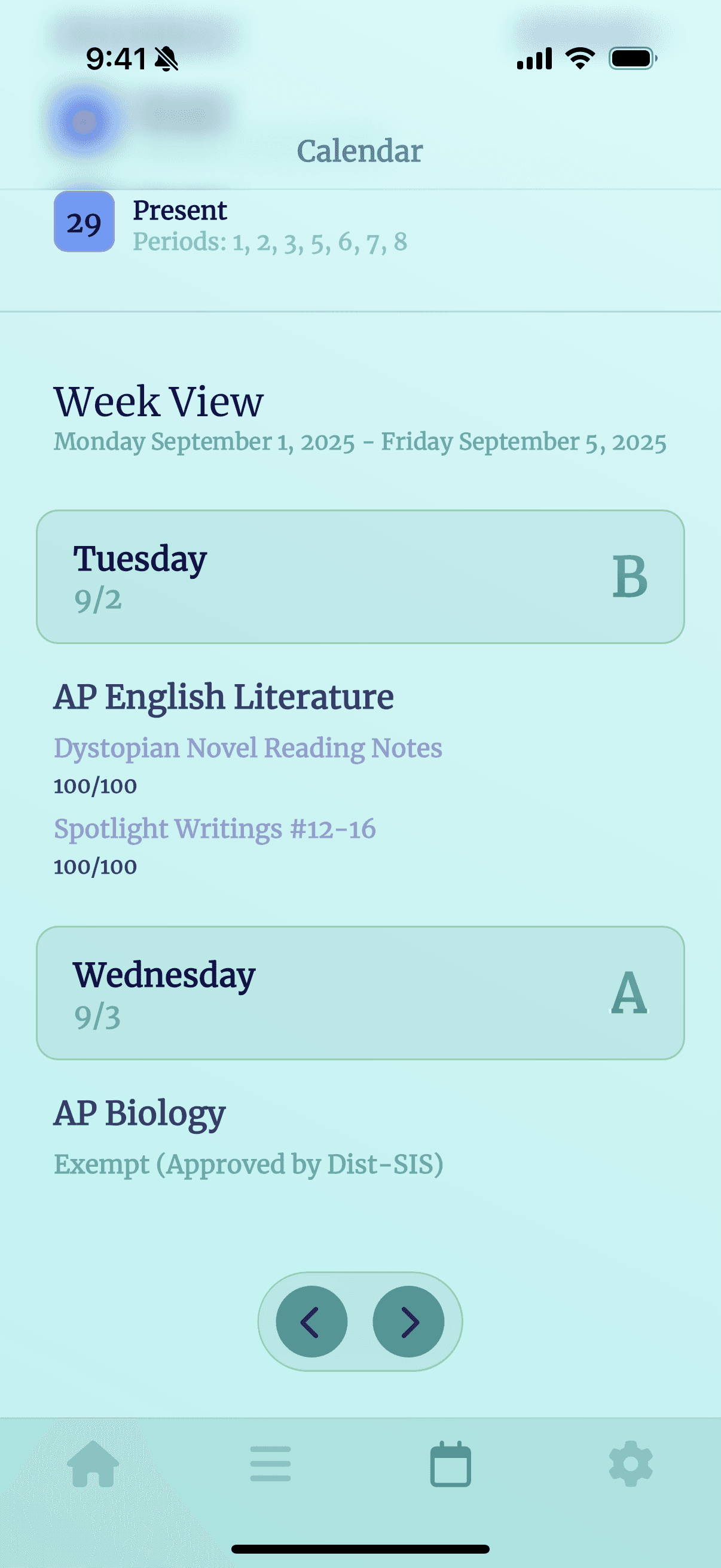Grayd app screenshot IMG_8263.PNG - Academic companion app interface