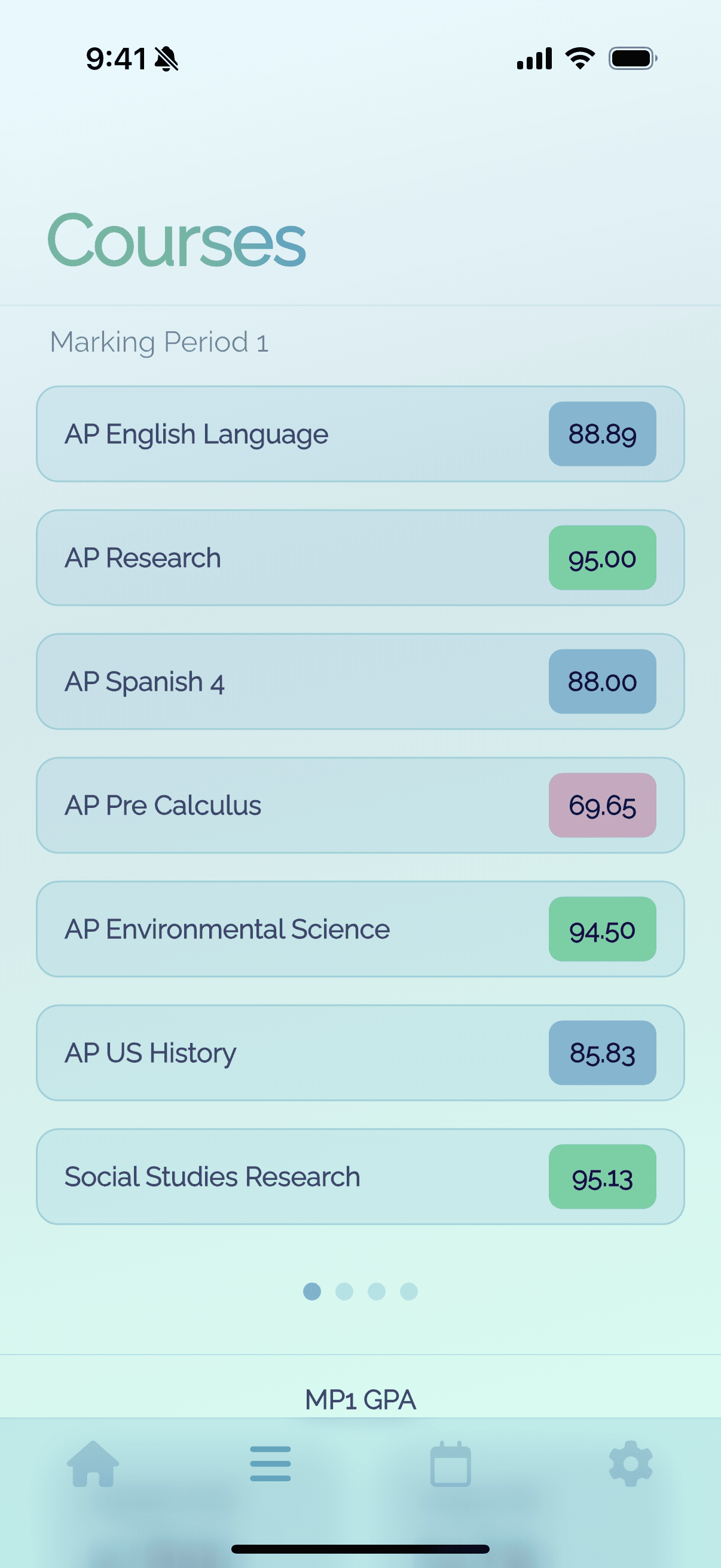 Grayd app screenshot IMG_8278.PNG - Academic companion app interface