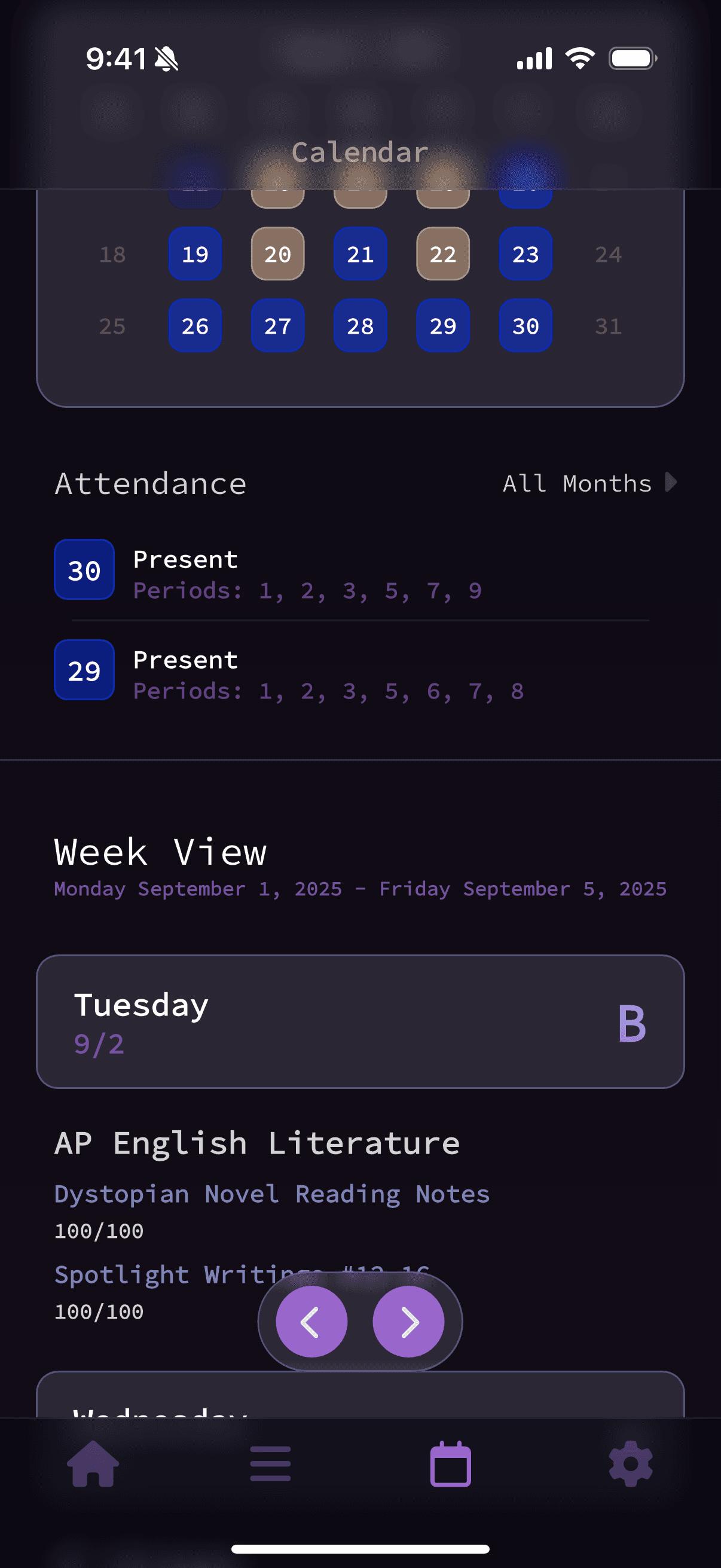 Grayd app screenshot IMG_8285.PNG - Academic companion app interface